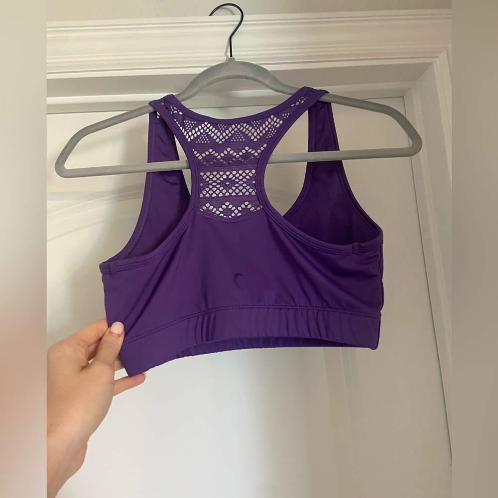 ZYIA Bomber Purple Racerback Sports Bra - Picture 3 of 4